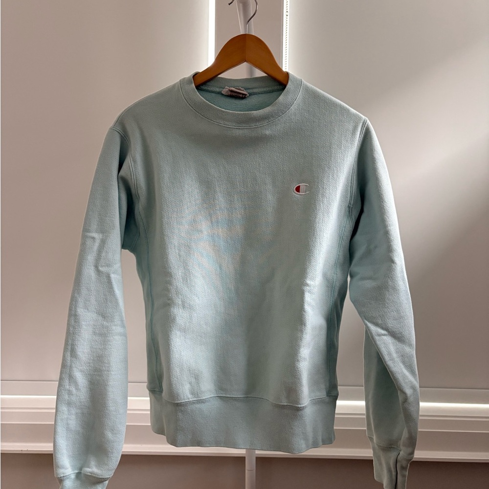 Champion Reverse Weave Crewneck Sweatshirt Mint Green Small